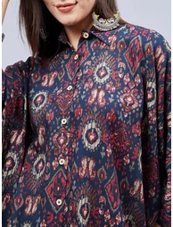 Women All Over Print Shirt and Pants Co-Ords - 5