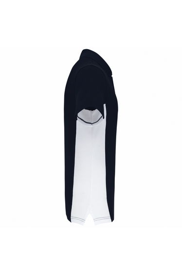 Kariban Mens Flag Polycotton Pique Polo Shirt - Navy/White product thumbnail 3