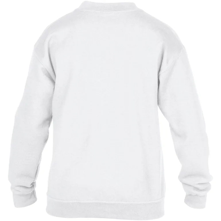 Gildan Childrens Unisex Heavy Blend Crewneck Sweatshirt - White - 3
