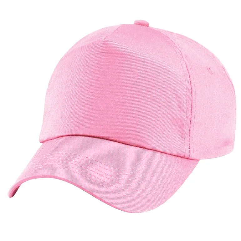 Beechfield Unisex Plain Original 5 Panel Baseball Cap - Classic Pink - 2