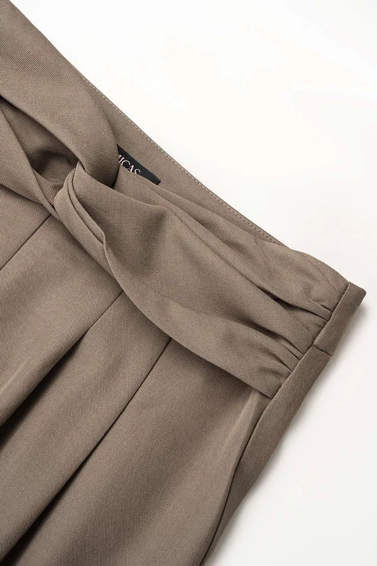 Ruched Twist Knot Pants - 8
