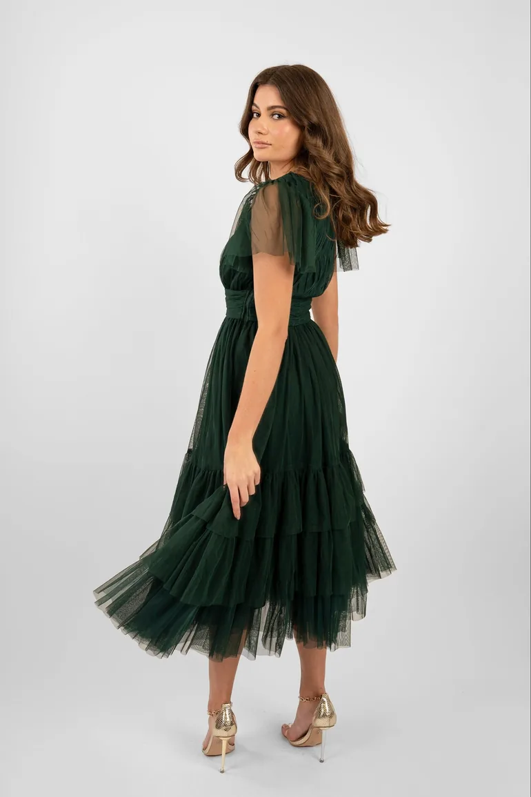 Madison Emerald Green Bridesmaid Dress - 2