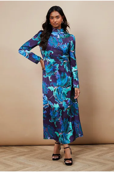 Occasion Floral Open Back Dress