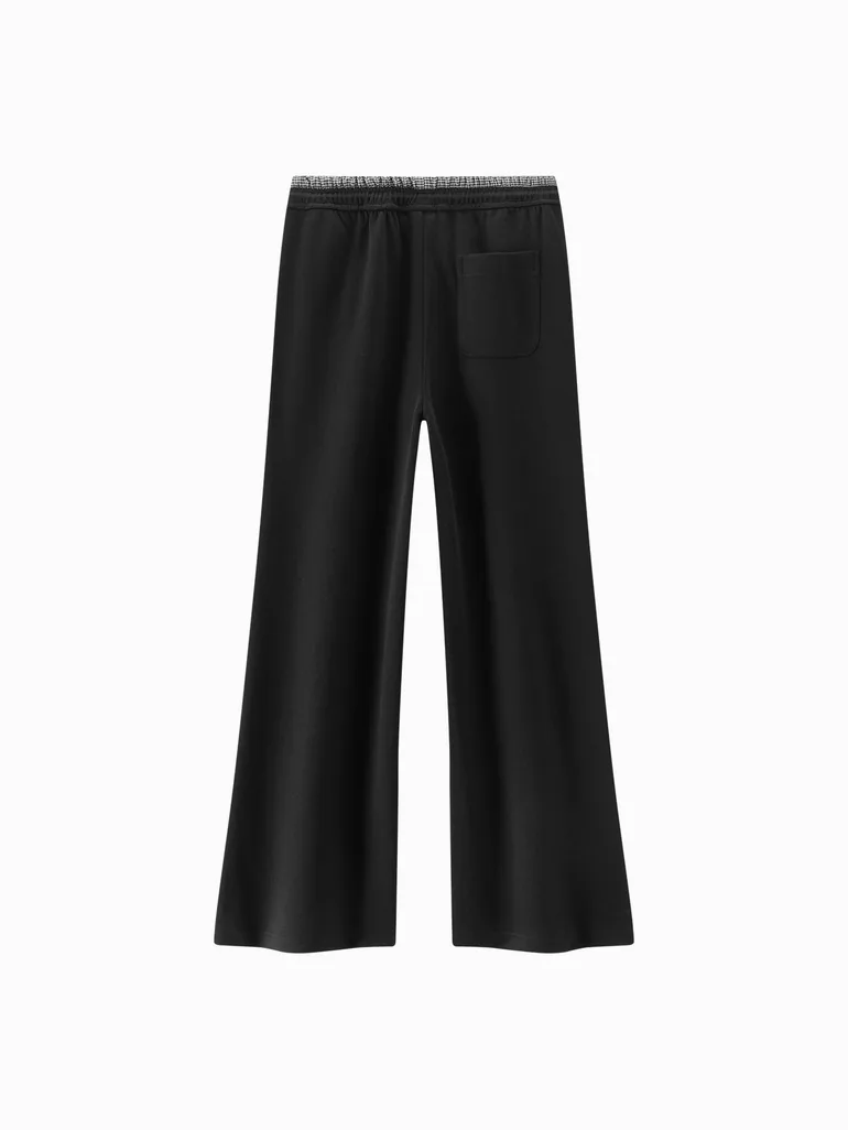 Women's Wide Leg Elastic Waist Pants - 1