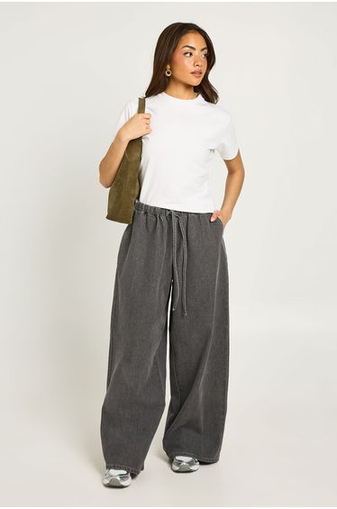 Supersoft Elasticated Waistband Jean - greywash product thumbnail 4