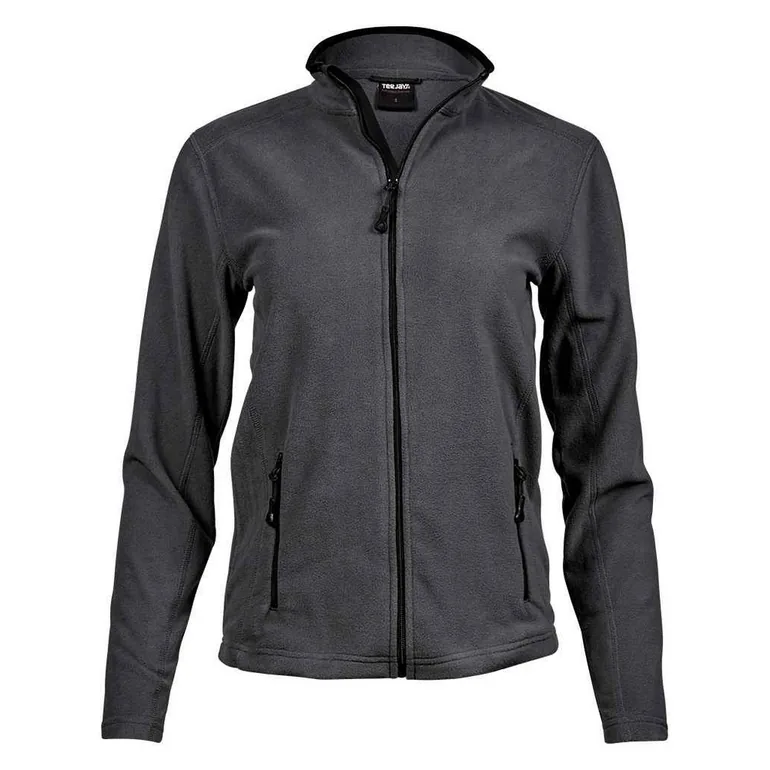 Tee Jays Womens/Ladies Active Fleece Jacket - Dark Grey - 1