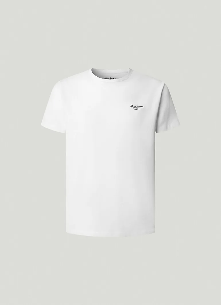 Original Basic Stretch T-Shirt in Cotton with Crew Neck - 7