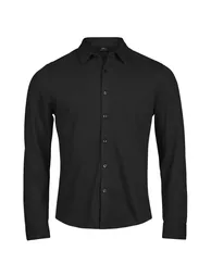 Tee Jays Mens Luxury Stretch Shirt - Black