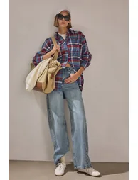 OVERSIZED CHECKED SHIRT - 4