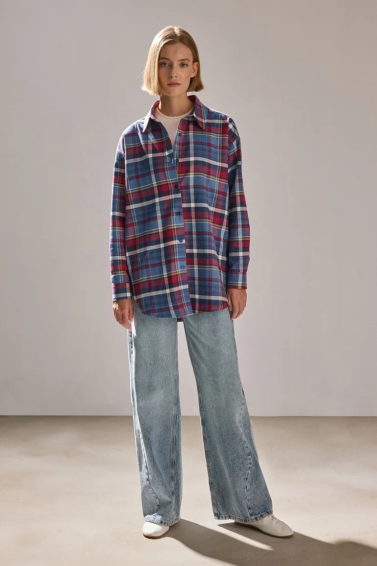 OVERSIZED CHECKED SHIRT