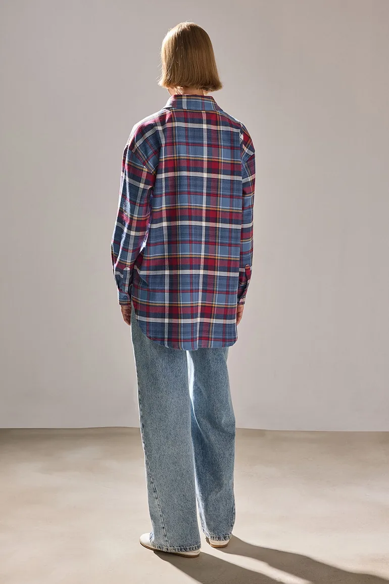 OVERSIZED CHECKED SHIRT - 3