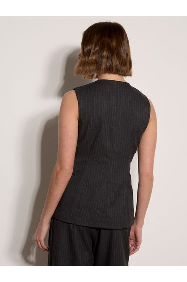 Oversized Pinstripe Waistcoat product thumbnail 4