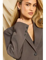 Oversized Boxy Blazer - grey - 2