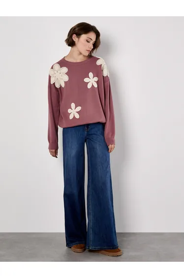 Crochet Daisies Jumper