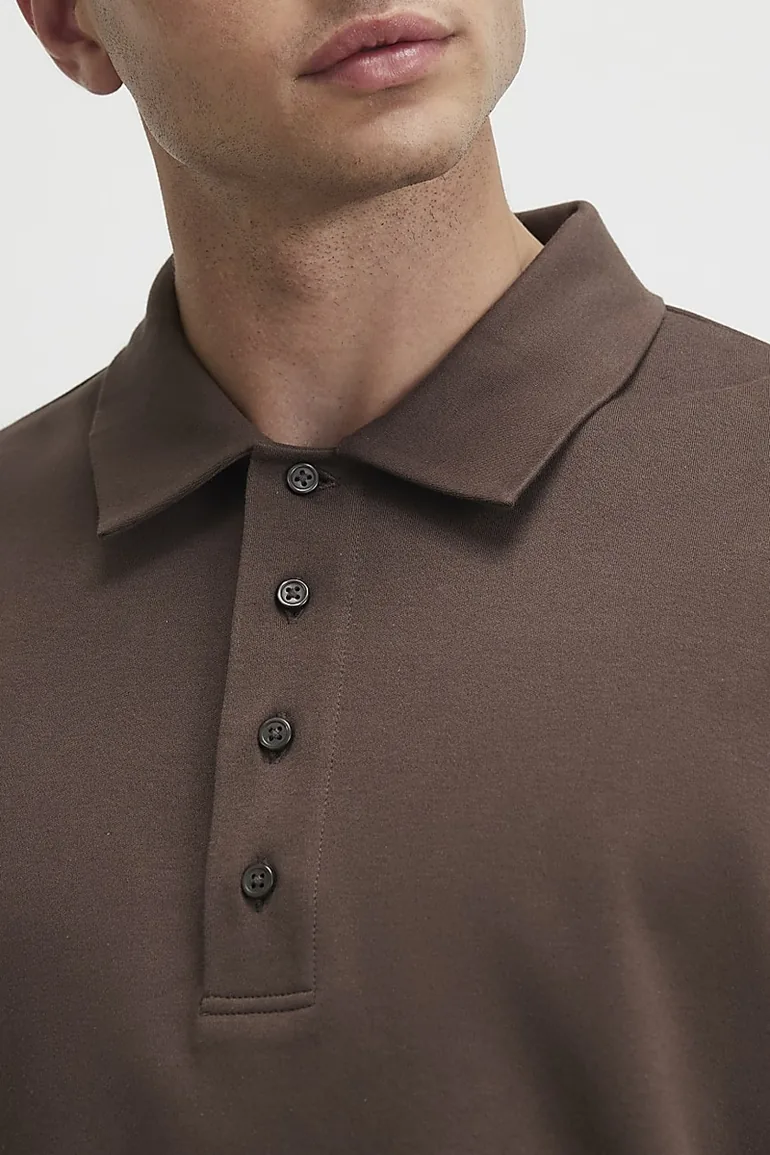 Boxy Fit Button Polo Shirt - 1