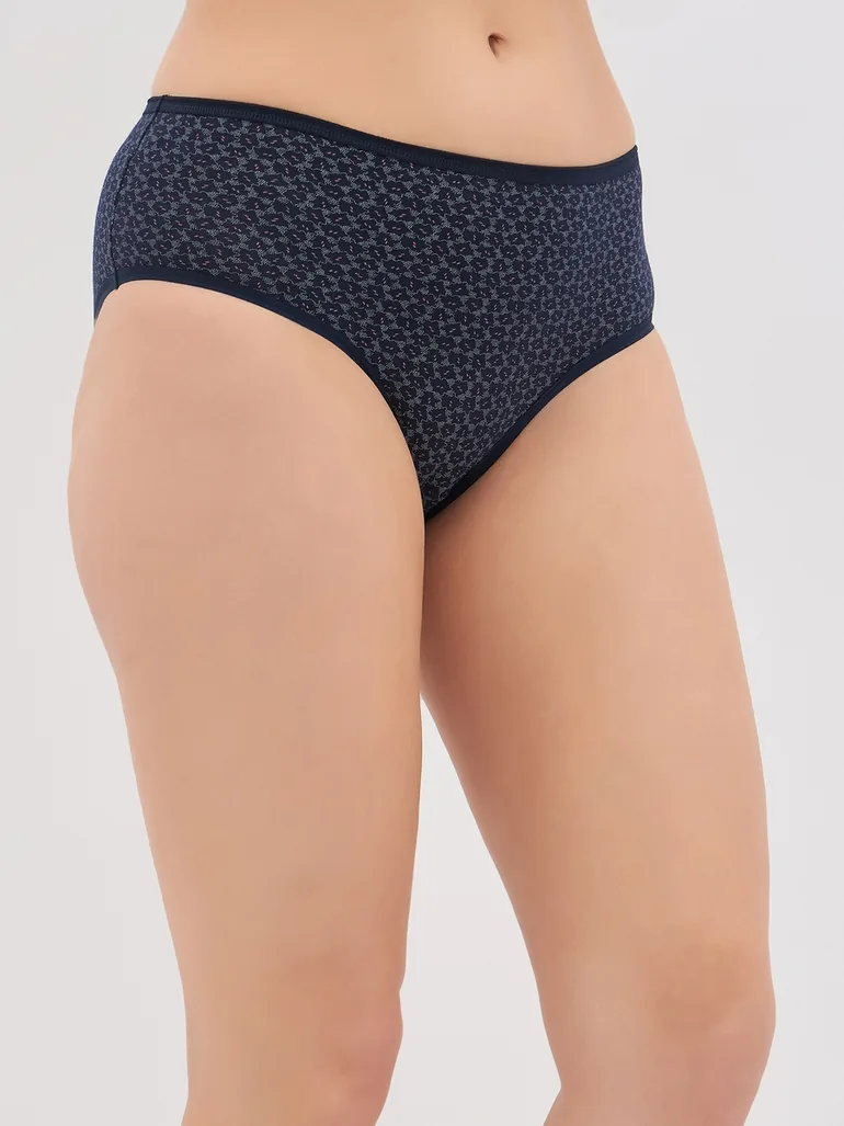 Pack of 3 - Printed Mid Rise Hipster Briefs - 1