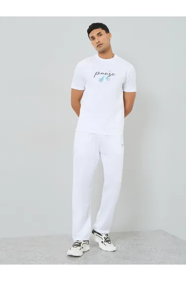 Men Relaxed Fit T-Shirt and Joggers Co-Ords