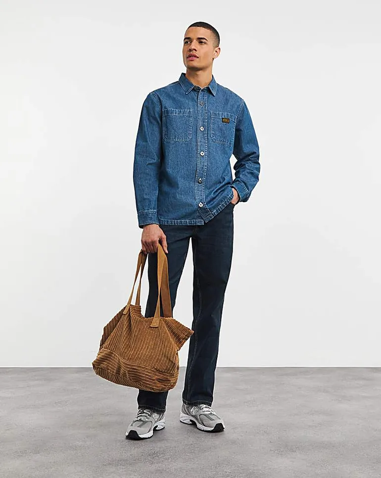 Straight Fit Stretch Jeans Dark Tint