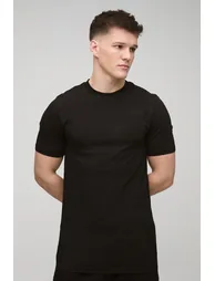 Tall Basic Muscle Fit T-shirt - black