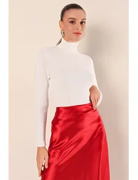 BDART Fitted Turtleneck Ribbed Sweater - 2