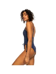 Roxy Womens Current Coolness High Leg Summer Surf Surfing One-Piece Swimsuit - 2