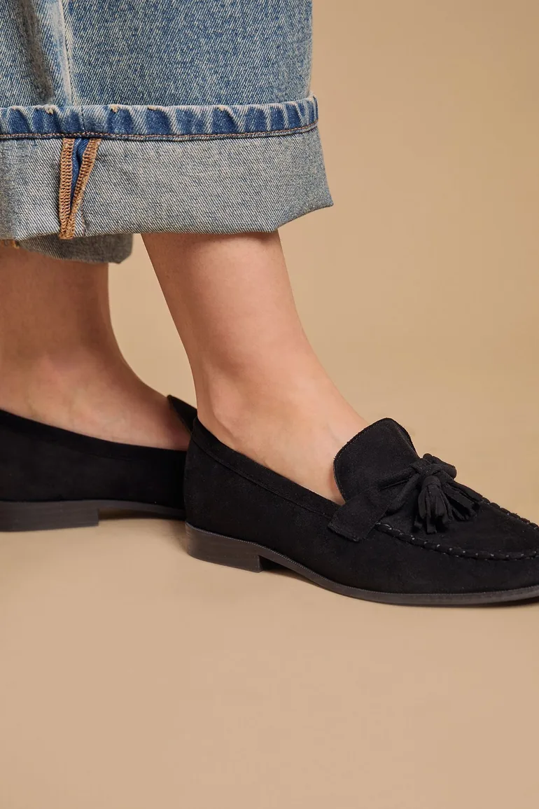 Toni Faux Suede Tassel Loafers - 3