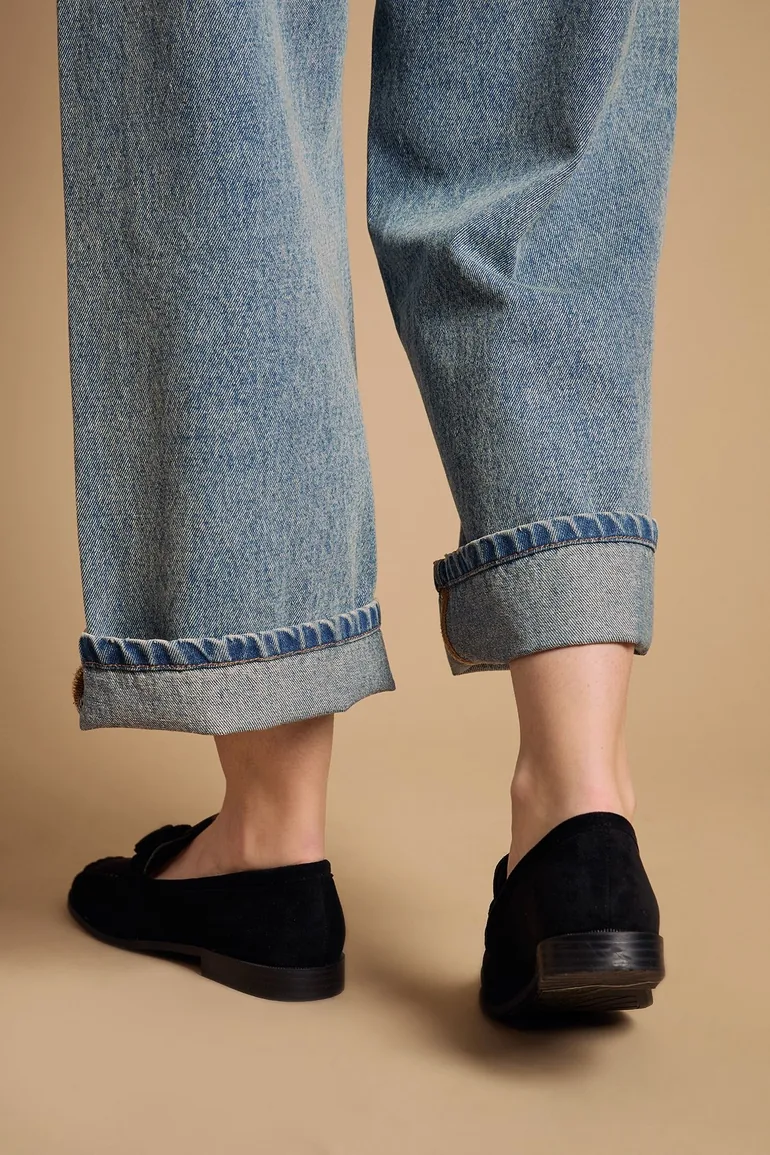 Toni Faux Suede Tassel Loafers - 2