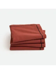 Set of 4 Bourdon Cotton & Linen Napkins - 2