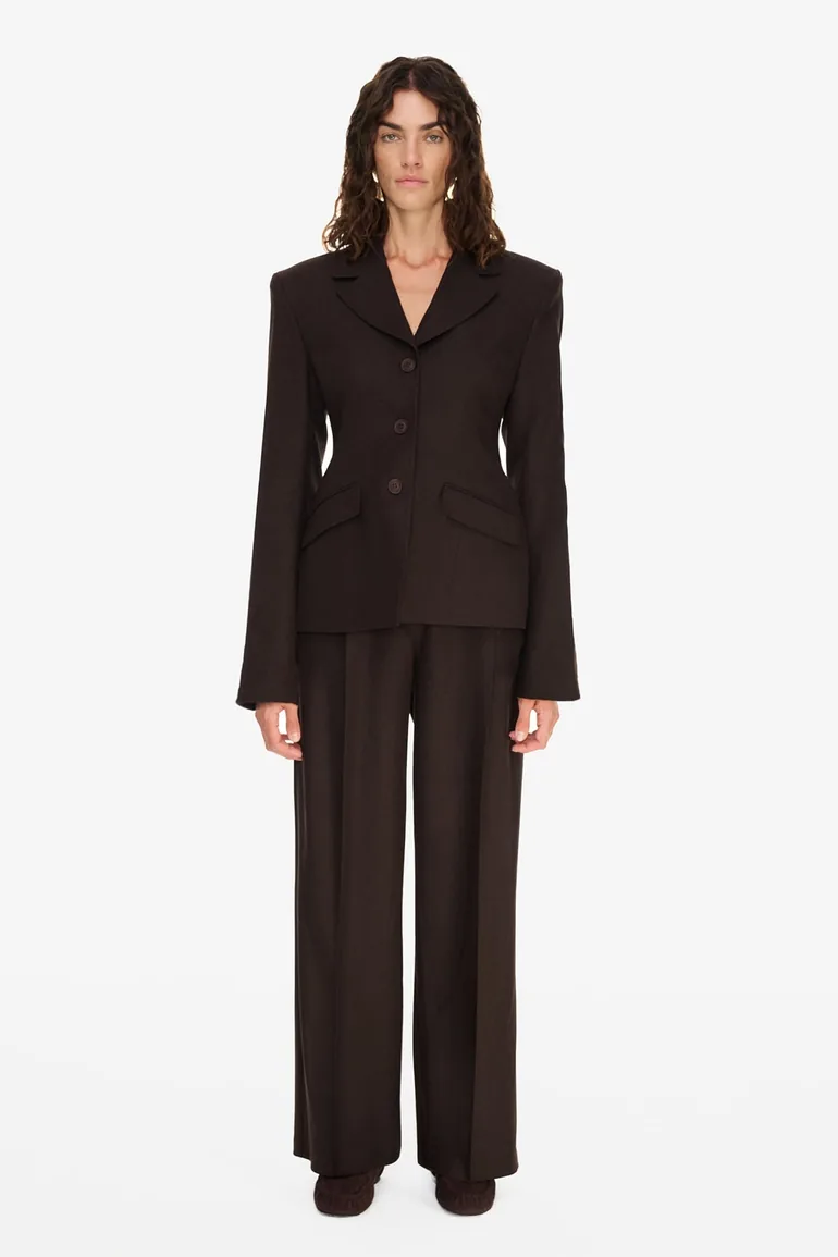 Flap Detailed Blazer Jacket