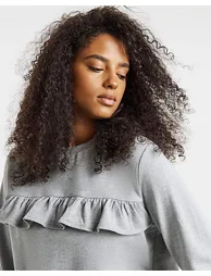 Frill Detail Sweatshirt - 1