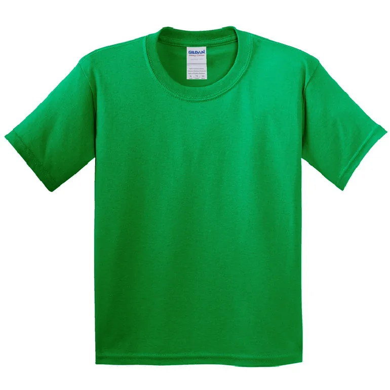 Gildan Childrens Unisex Heavy Cotton T-Shirt (Pack Of 2) - Irish Green