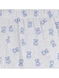 Teddy Bear Print Pyjamas, Fleece Sweatshirt and Leggings - 1
