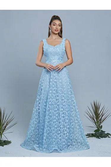 Leely Women's Elegant Sweetheart Sleeveless Party Dress