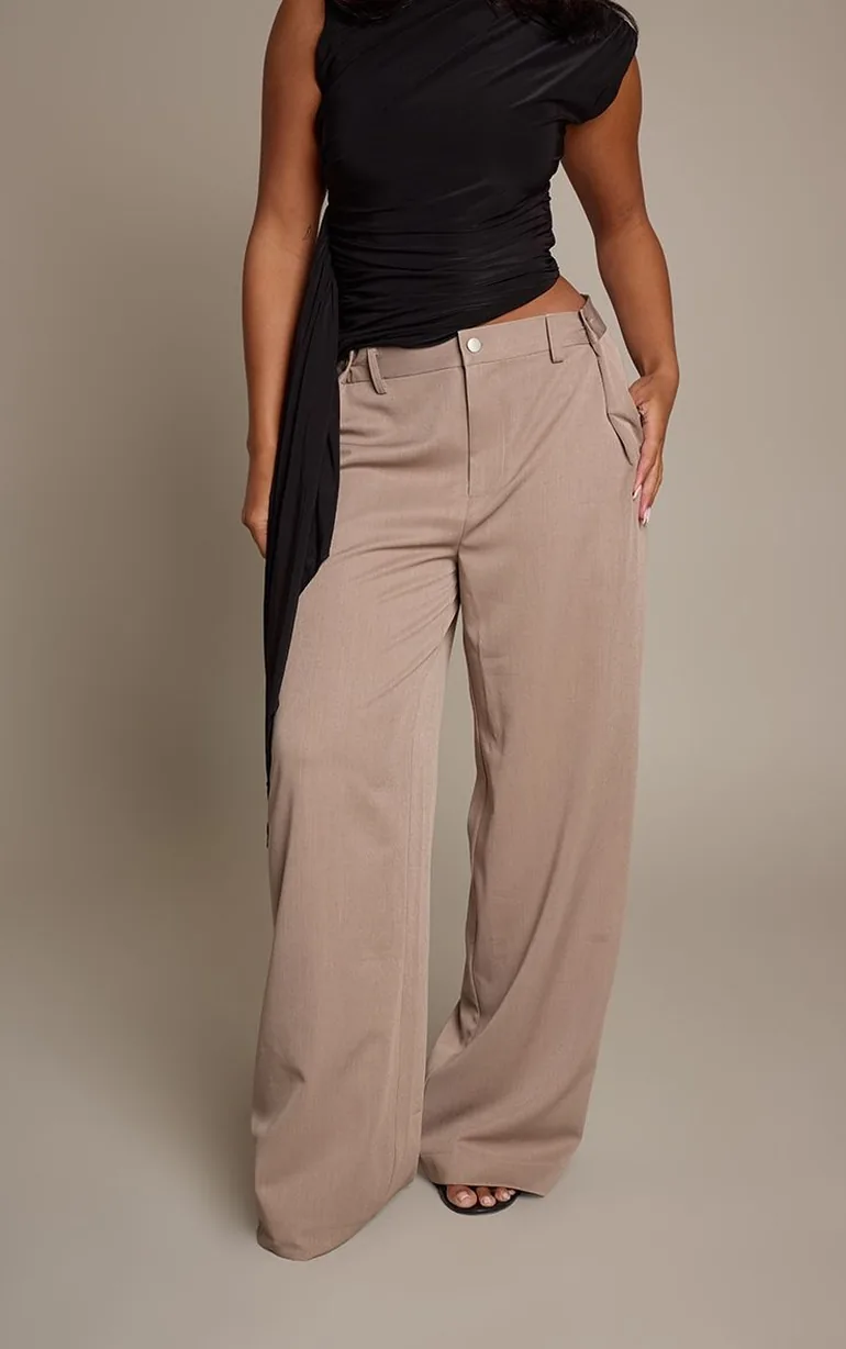 Shape Mushroom Straight Leg Tailored Adjustable Trousers Co-ord - 1