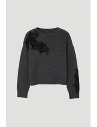 Lace Embellished Cosy Jumper - 3