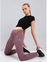 Women Solid Slim Fit Sports Tights with ELASTO LITE - 3