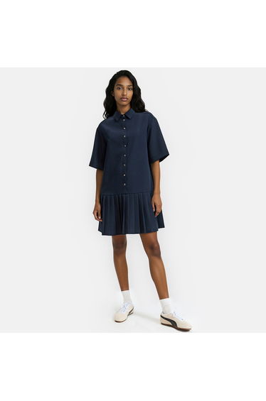 Short Sleeve Mini Dress with Pleated Skirt product thumbnail 2