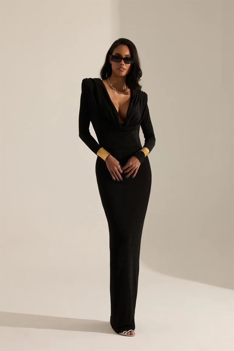 Philippe Degaje Low-cut Long Dress - 1