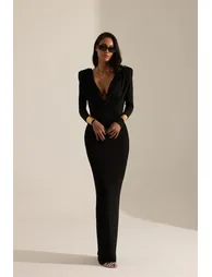 Philippe Degaje Low-cut Long Dress - 4
