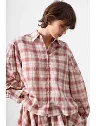 Pink Woven Bottom - Top Set - 3
