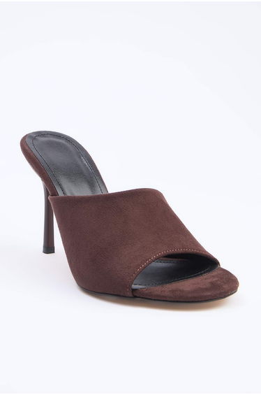 Brown Suede Classic Heeled Shoes product thumbnail 2