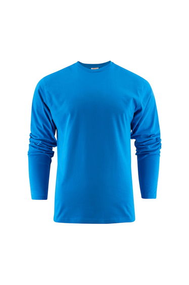 Printer Unisex Adult Heavier Pro Long-Sleeved T-Shirt - Ocean Blue