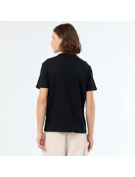 Short-sleeved graphic print T-shirt BLACK - 4