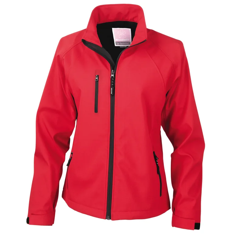 Result Womens/Ladies Soft Shell Jacket - Red