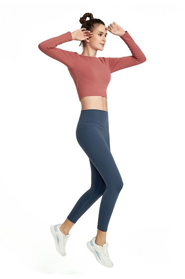 Crisscross Backless Crop Top in Rust Red