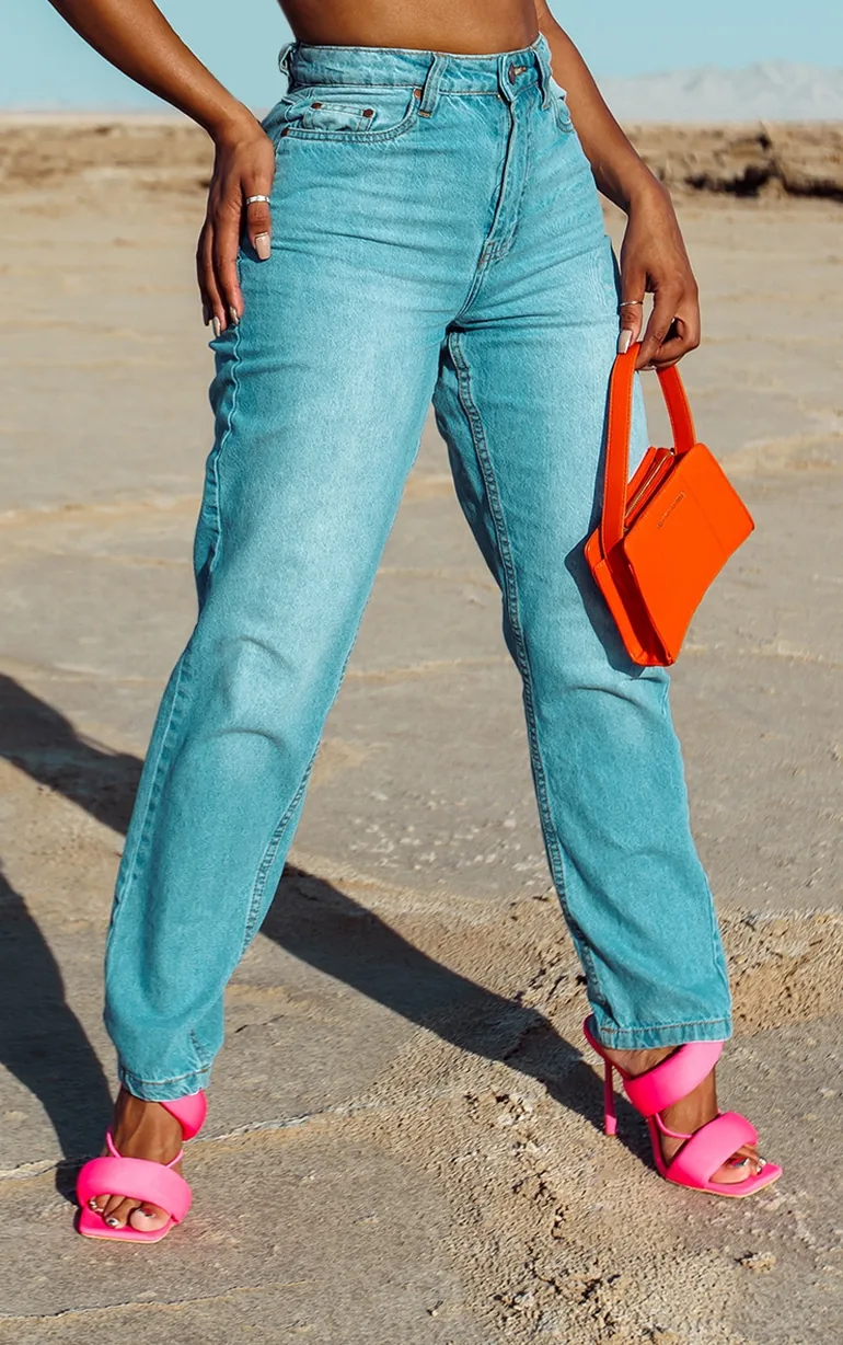 Shape Mid Wash Mom Jeans - 1
