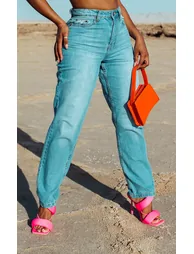 Shape Mid Wash Mom Jeans - 1