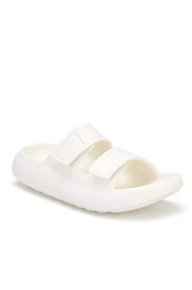 Ds Monapi.Mercan White Orthopedic Eva Unisex Velcro Slipper Sandals
