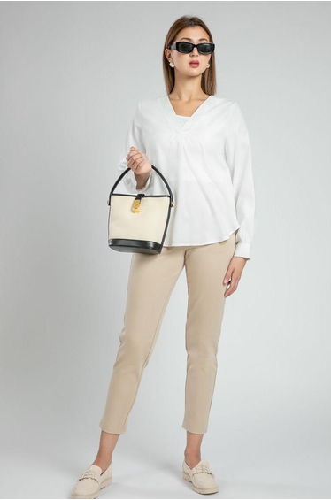 Fitted High Waist Office Pants