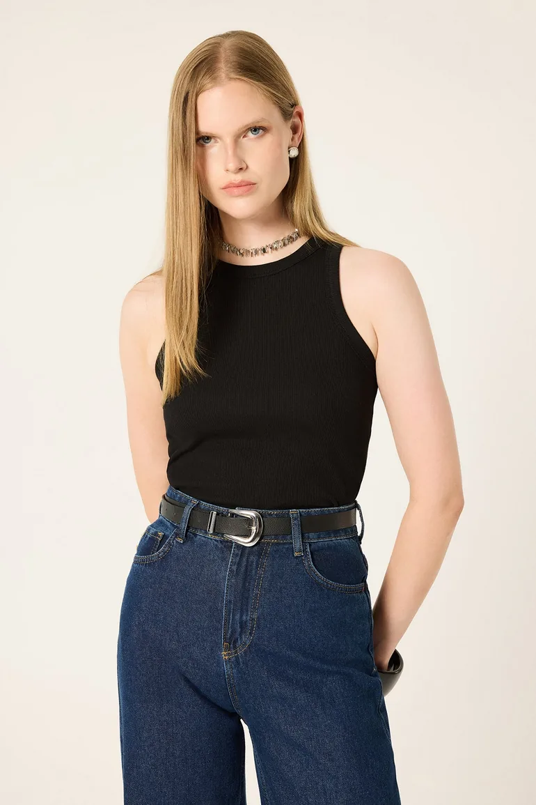 Sleeveless Knit Bodysuit - 2